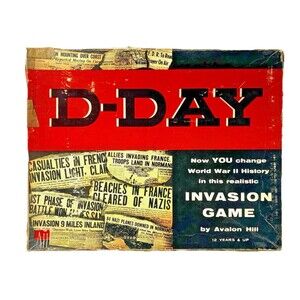 D-Day Invasion Board Game Vintage 1961 Avalon Hill